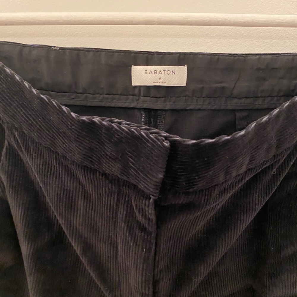 Babaton Corduroy black pants